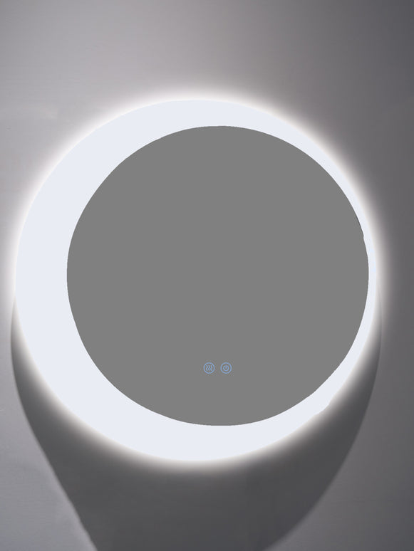 Oglindă rotundă LED H 2015 – 3 nuanțe de lumină, anti-aburire, touch control