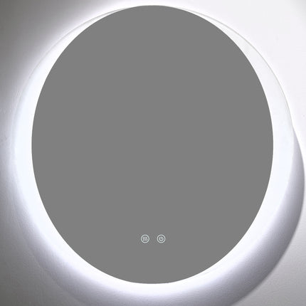 Oglindă baie LED H-2027 rotundă cu 3 nuanțe de lumină și funcție anti-aburire