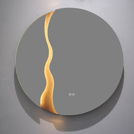 Oglindă LED Rotundă H-2080 cu 3 Nuante de Lumină și Funcție Anti-Aburire