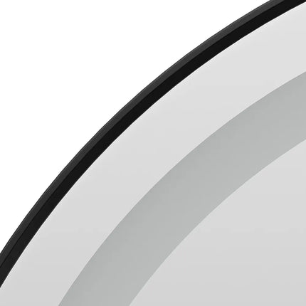 Oglindă LED H-3055 Negru cu bandă COB | 3 nuanțe de lumină & anti-aburire