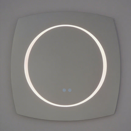 Oglindă Baie LED H-3075 cu 3 Nuante de Lumină, Dezaburire și Comutator Tactil – Design Modern