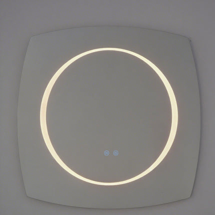 Oglindă Baie LED H-3075 cu 3 Nuante de Lumină, Dezaburire și Comutator Tactil – Design Modern