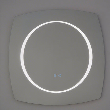 Oglindă Baie LED H-3075 cu 3 Nuante de Lumină, Dezaburire și Comutator Tactil – Design Modern