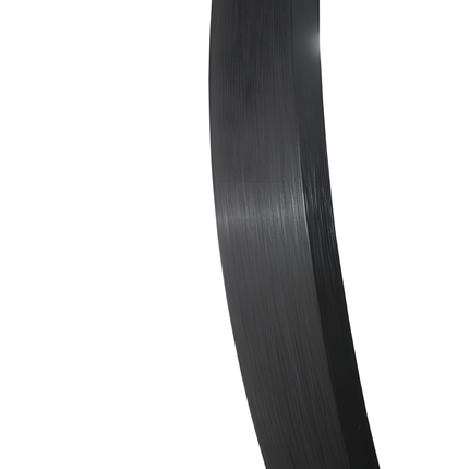 Oglindă LED Baie H-3086 cu Ramă și Raft Aluminiu Negru – Anti-aburire & 3 Lumini