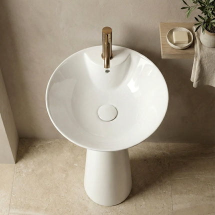 Lavoar freestanding H11 alb – design modern