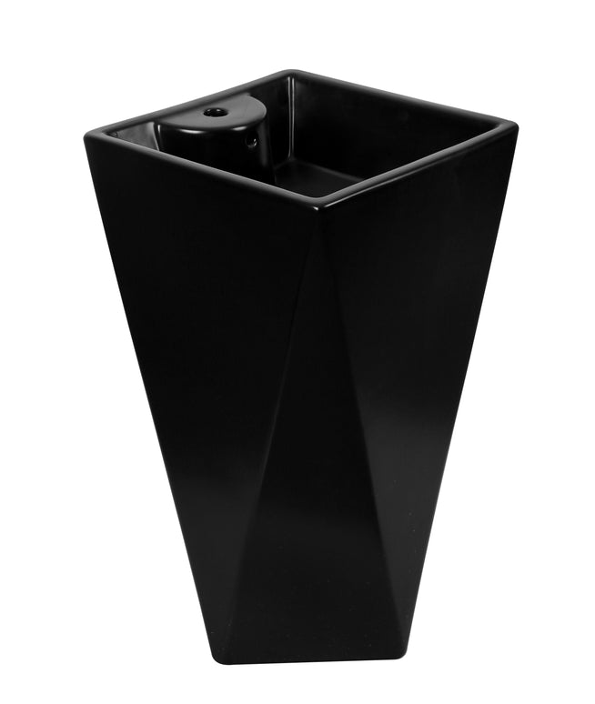 Lavoar freestanding ceramic H13-CBK-M – negru mat, formă piramidală