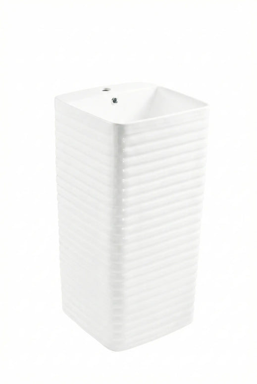 Lavoar freestanding ceramic H15L – alb lucios, formă dreptunghiulară