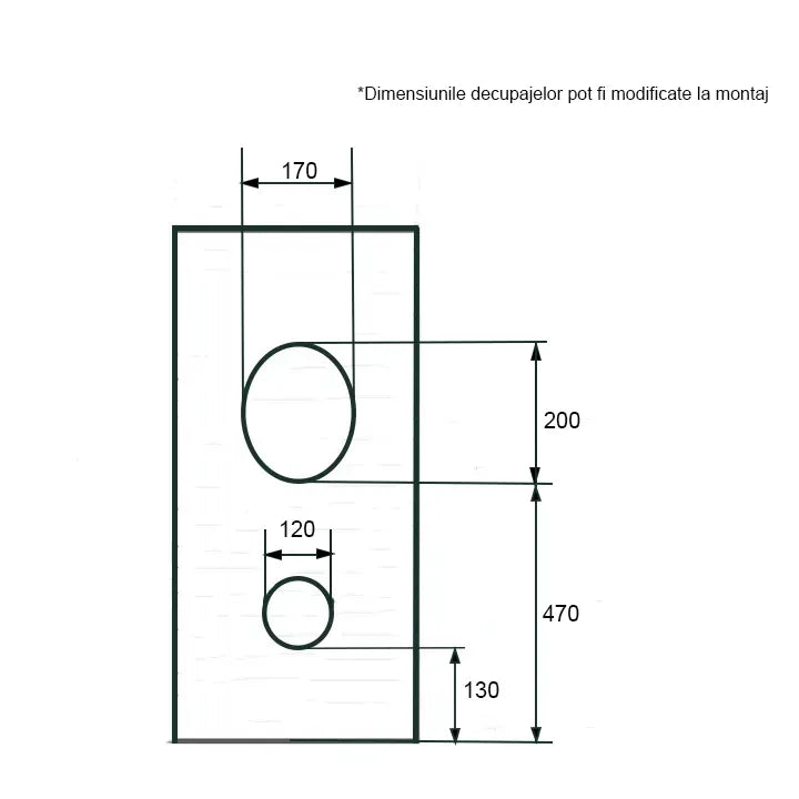 Lavoar freestanding ceramic H15-CBK-M – negru mat, formă pătrată