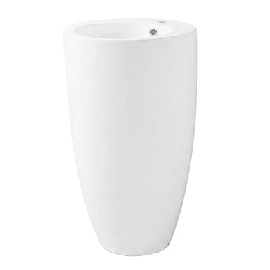 Lavoar freestanding ceramic H20 – alb lucios, formă conică
