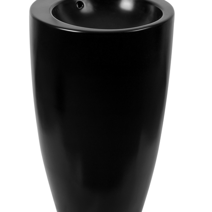 Lavoar freestanding ceramic H20-CBK-M – negru mat, formă conică