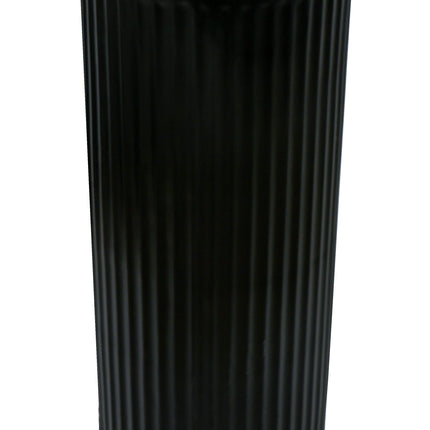 Lavoar freestanding ceramic H25-CBK-M – negru mat, exterior striat
