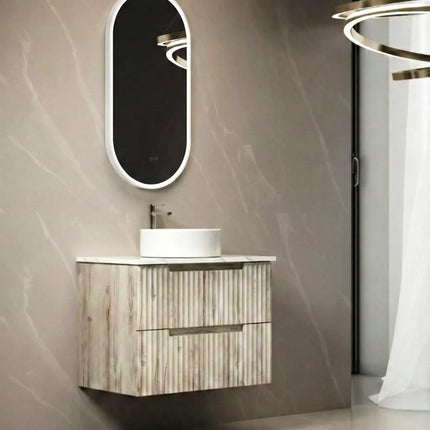 Oglindă baie LED 50x100 cm ovală, 3 nuanțe de lumină, anti-aburire și touch control J-3055