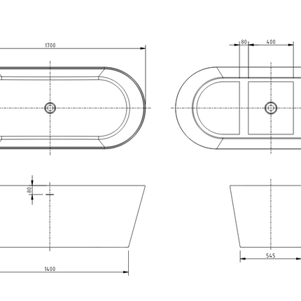 Cada din acril freestanding Hera JL6945