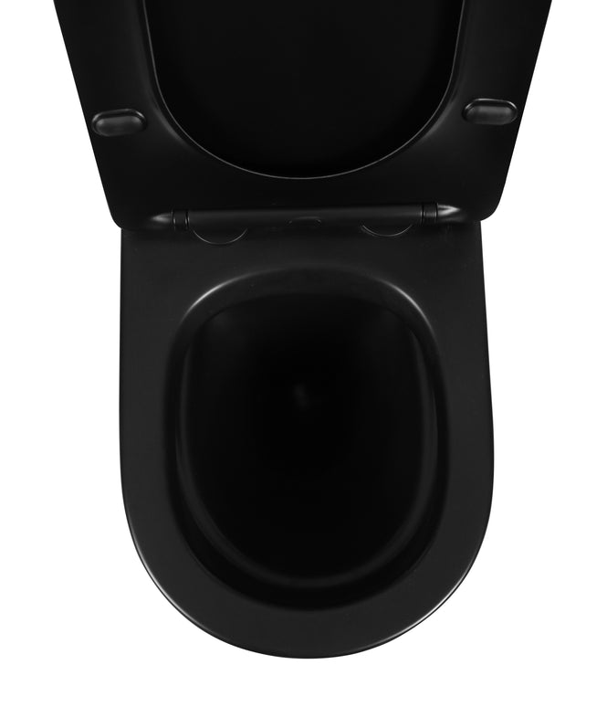 Vas WC Suspendat Rimless – Negru Mat Striat