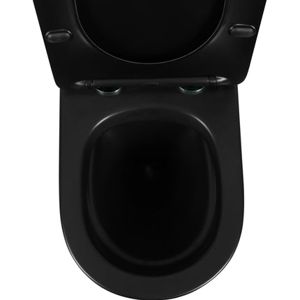 Vas WC Suspendat Rimless – Negru Mat Striat