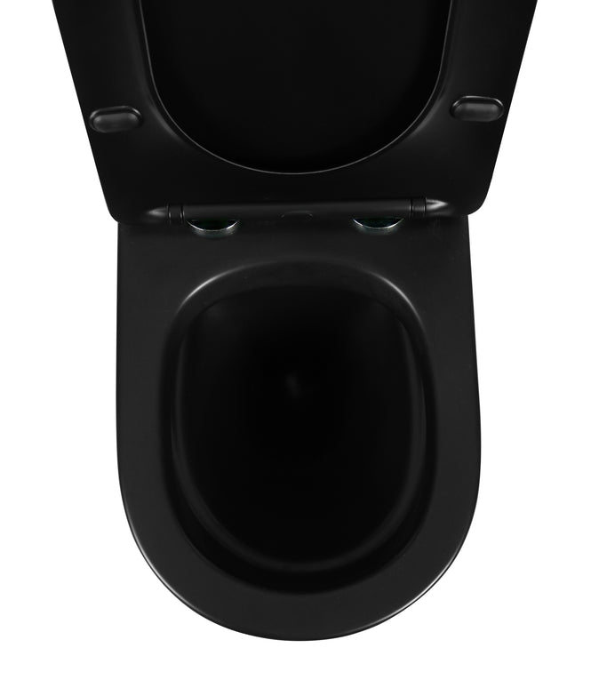 Vas WC Suspendat Rimless – Negru Mat Striat