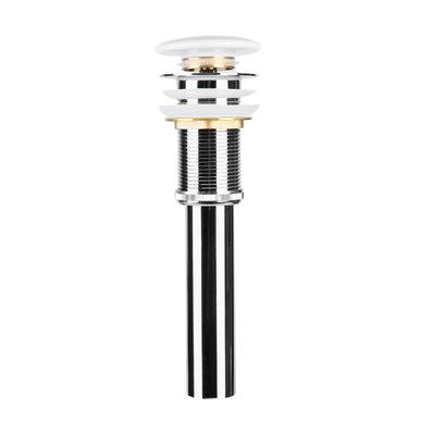 Ventil lavoar tip pop-up cu capac ceramic alb