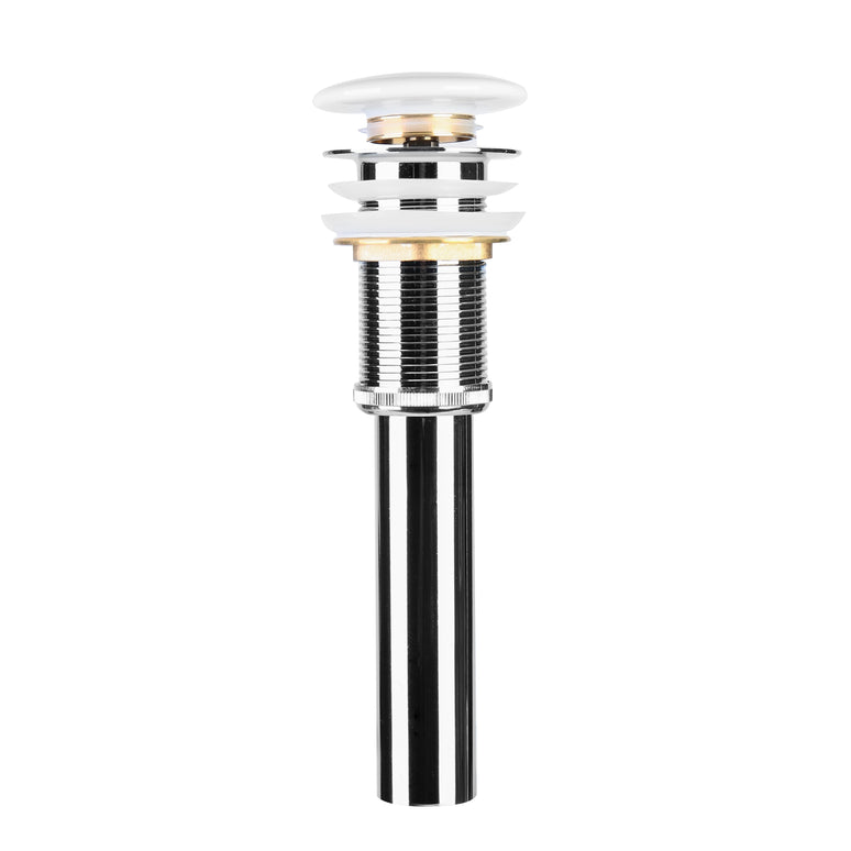 Ventil lavoar tip pop-up cu capac ceramic alb