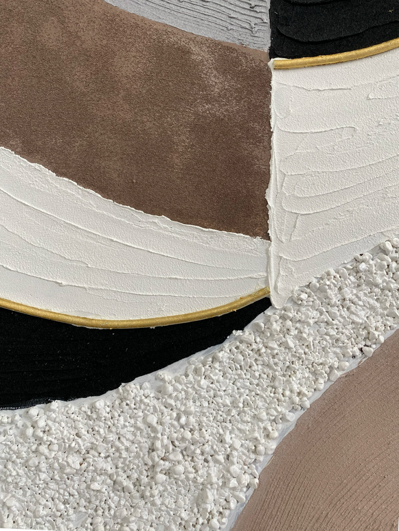 Tablou abstract cu accente aurii – 80×120 cm | Olivy