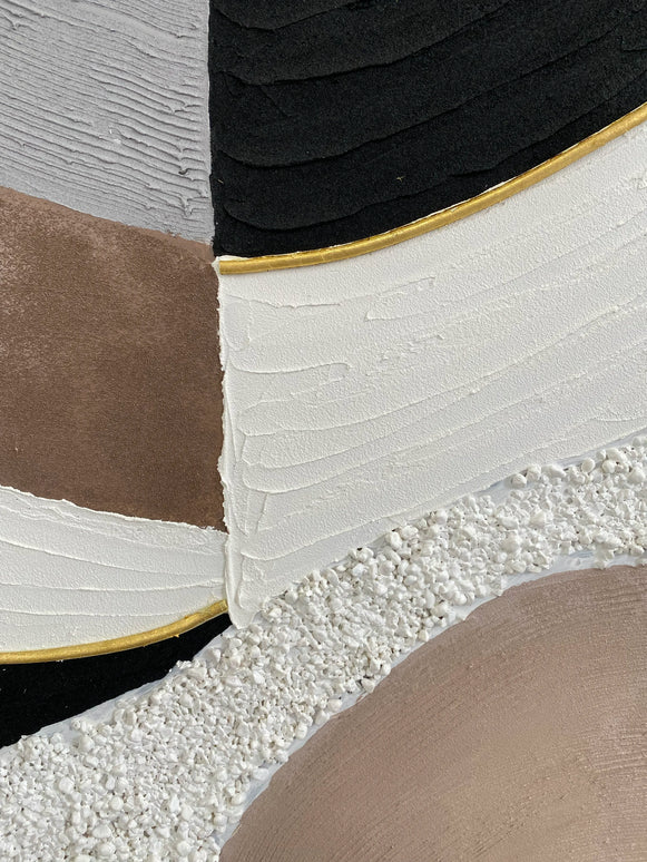 Tablou abstract cu accente aurii – 80×120 cm | Olivy