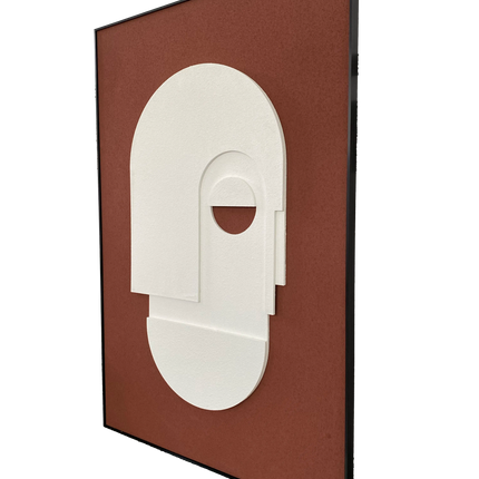 Tablou abstract cu relief geometric – 120×80 cm | Olivy