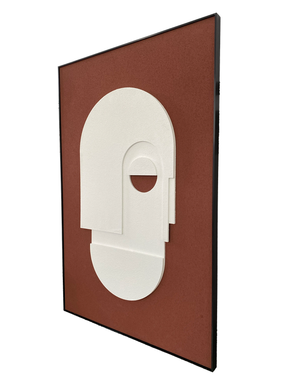 Tablou abstract cu relief geometric – 120×80 cm | Olivy