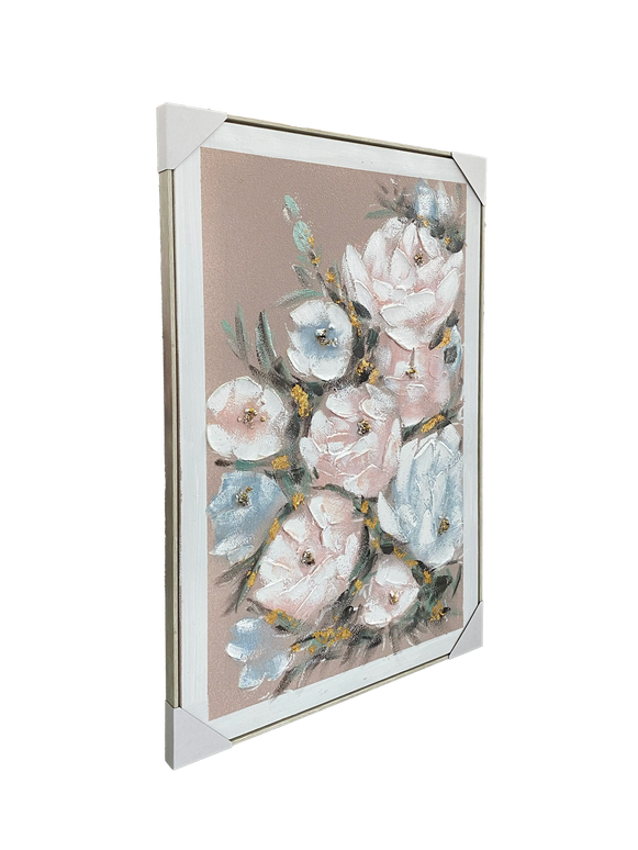 Tablou abstract cu accente aurii – 80×120 cm | Olivy