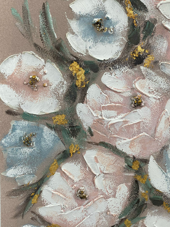 Tablou abstract cu accente aurii – 80×120 cm | Olivy