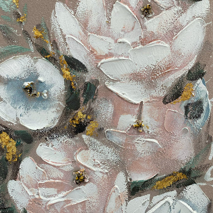 Tablou abstract cu accente aurii – 80×120 cm | Olivy