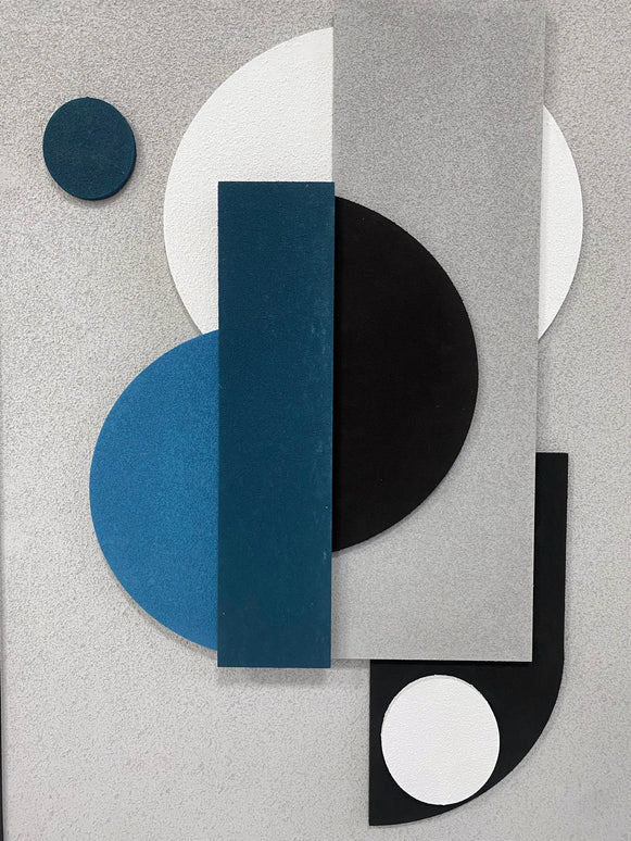 Tablou abstract geometric în relief – 60×80 cm | Olivy