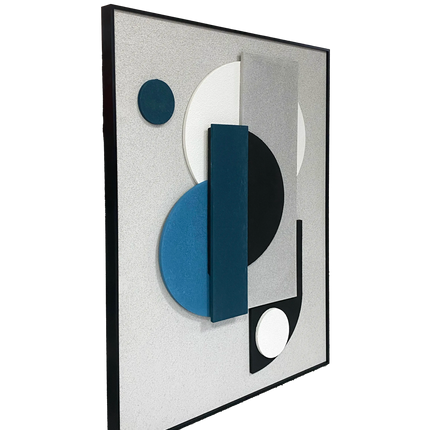 Tablou abstract geometric în relief – 60×80 cm | Olivy