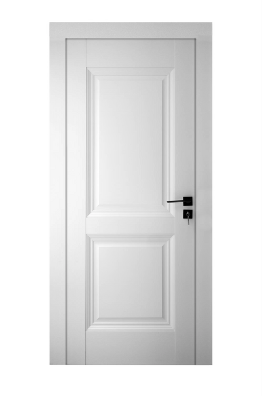 Ușă de interior albă JYA-067 cu toc reglabil – modernă, ușor de montat www.olivy.ro