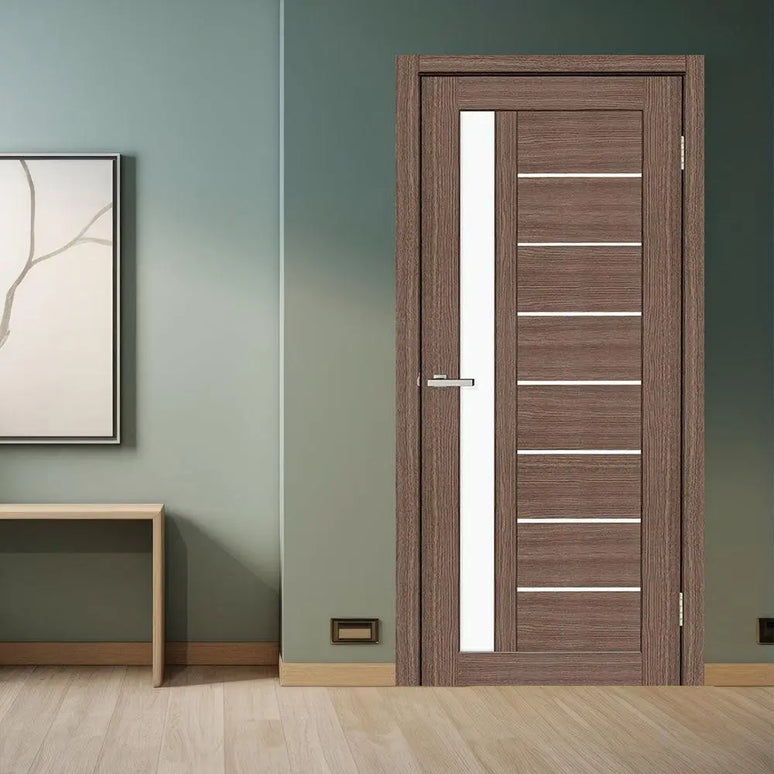Ușă de interior cu tocul fix DECO 09  Ash line Omis