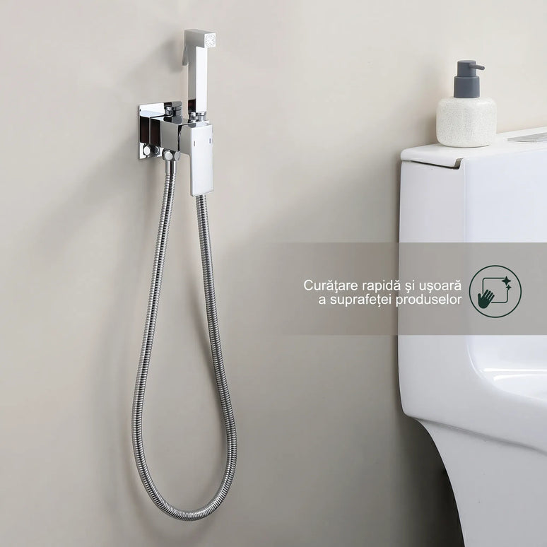 Set duș igienic JH-17131 cu baterie – crom