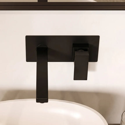 Baterie lavoar încastrată JH-18122 – negru mat