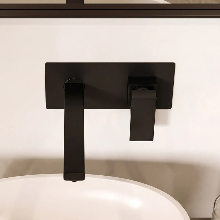Baterie lavoar încastrată JH-18122 – negru mat