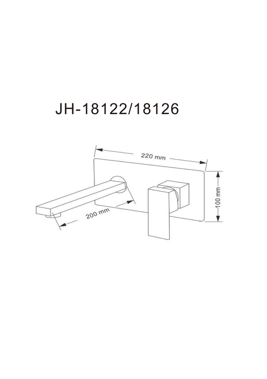Baterie lavoar încastrată JH-18126 – auriu