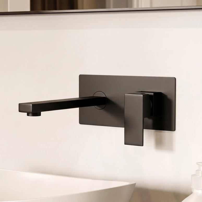 Baterie lavoar încastrată JH-18122 – negru mat