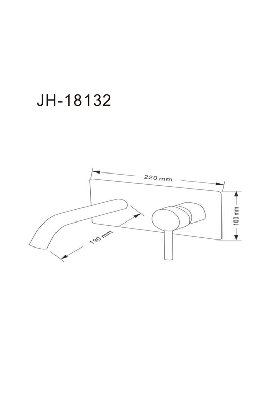 Baterie lavoar încastrată JH-18132 – auriu