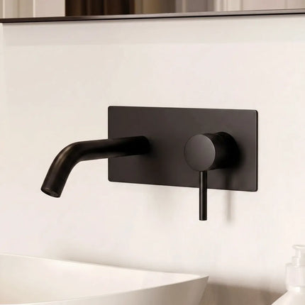 Baterie lavoar încastrată JH-18132 – negru mat