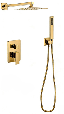 Set duș încastrat JH-19621 cu duș fix – auriu