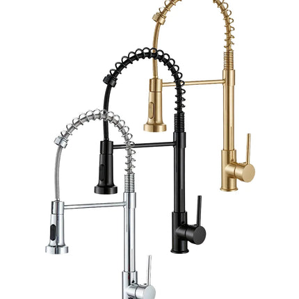 Baterie bucătărie 87049 – pipă flexibilă cu arc – crom