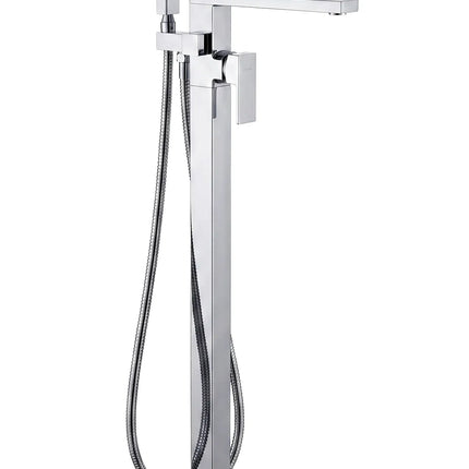 Baterie cadă freestanding JH-9001 cu duș de mână – crom