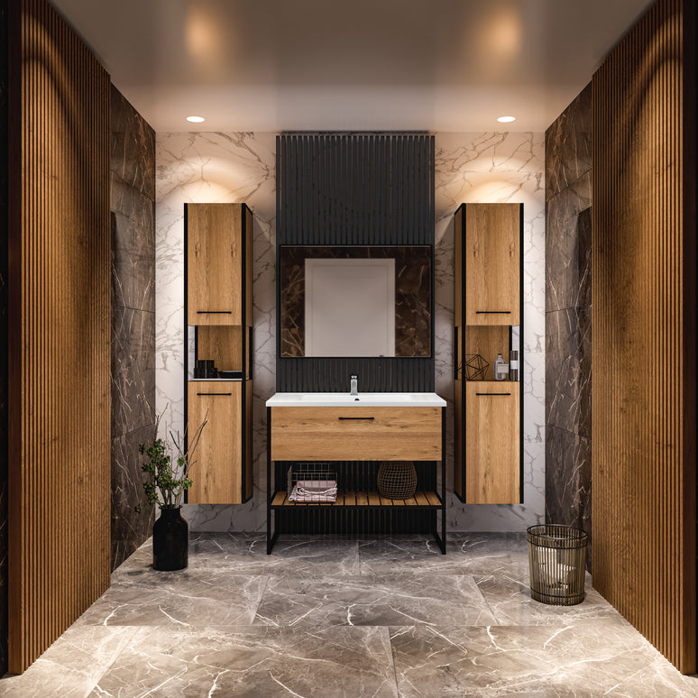 Mobilier baie pe pardoseală Loft Scandi Seville – Design Nordic