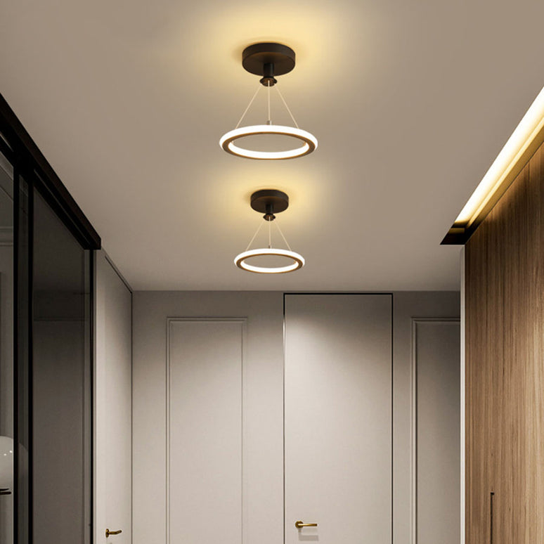 Lustra LED Black Circle, suspendata, 27W, 1200lm, negru, cu trei tipuri de lumina 6065