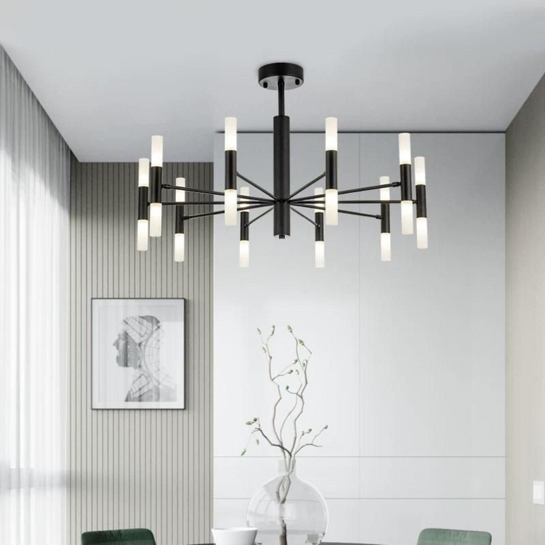 Lustra LED Creative Modern, bec G4, stil minimalist, negru G3870/20 BK LMX