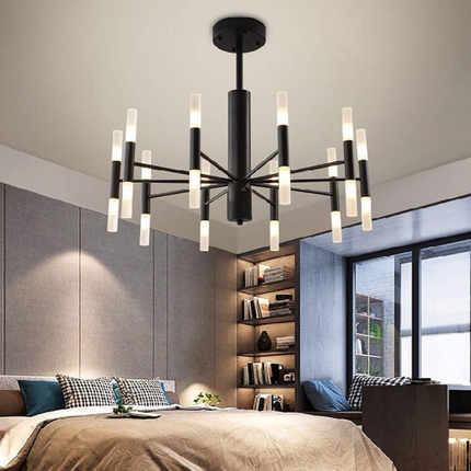 Lustra LED Creative Modern, bec G4, stil minimalist, negru G3870/20 BK