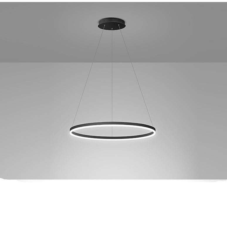 Lustra LED Minimalist Circular,cu telecomanda C 2557/1 400 BK, 80W, 4000lm, negru,cu trei tipuri de lumina,intensitate reglabila