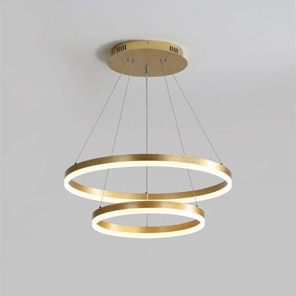 Lustra LED Modern Circular,cu telecomanda, 100W, 5000lm, auriu , cu trei tipuri de lumina C 2557/2 GD