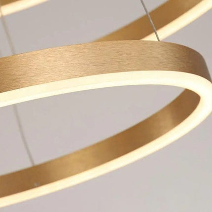 Lustra LED Modern Circular,cu telecomanda, 100W, 5000lm, auriu , cu trei tipuri de lumina C 2557/2 GD